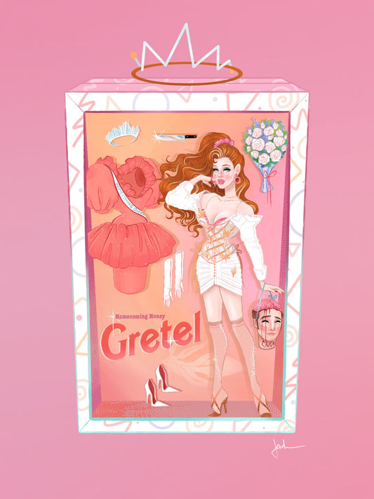 Gretel Homecoming Honey Doll Set Print
